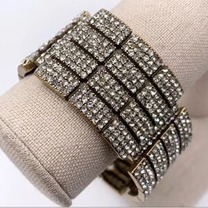 J. Crew Pave Jeweled Panel Bracelet